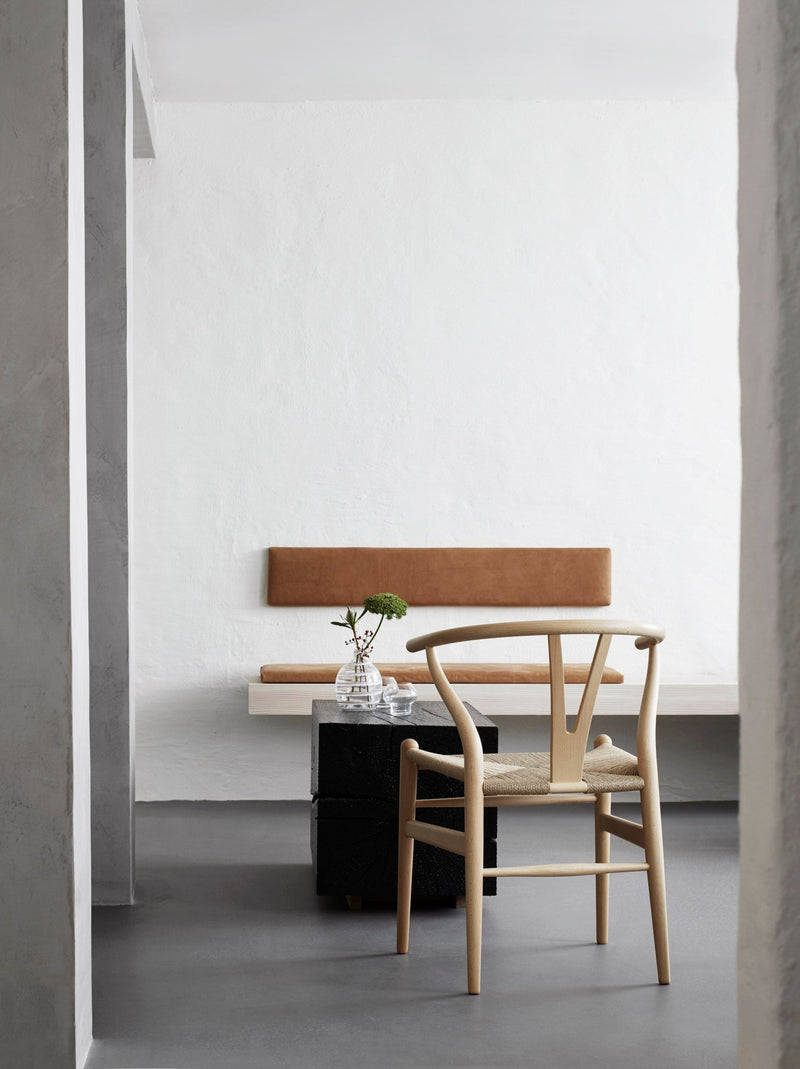 Wishbone Curved Paper Cord and Wood Chair