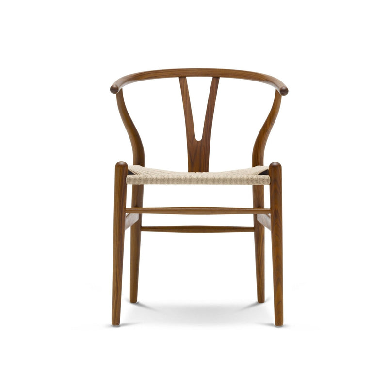 Wishbone Curved Paper Cord and Wood Chair