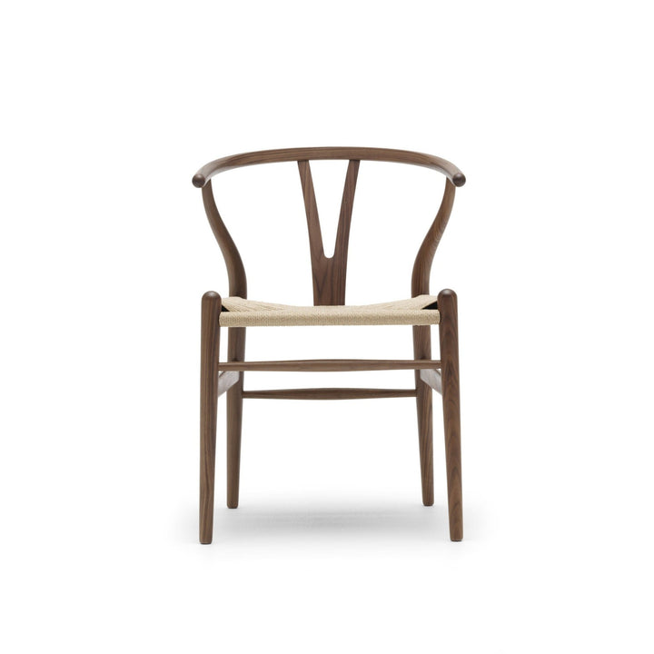 Wishbone Curved Paper Cord and Wood Chair