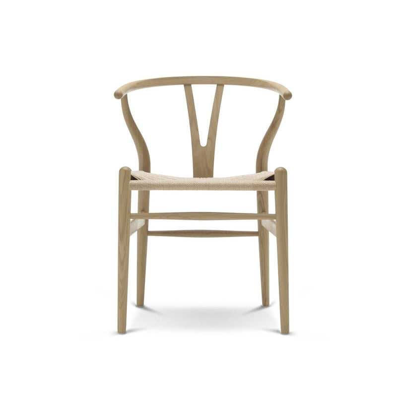 Wishbone Curved Paper Cord and Wood Chair