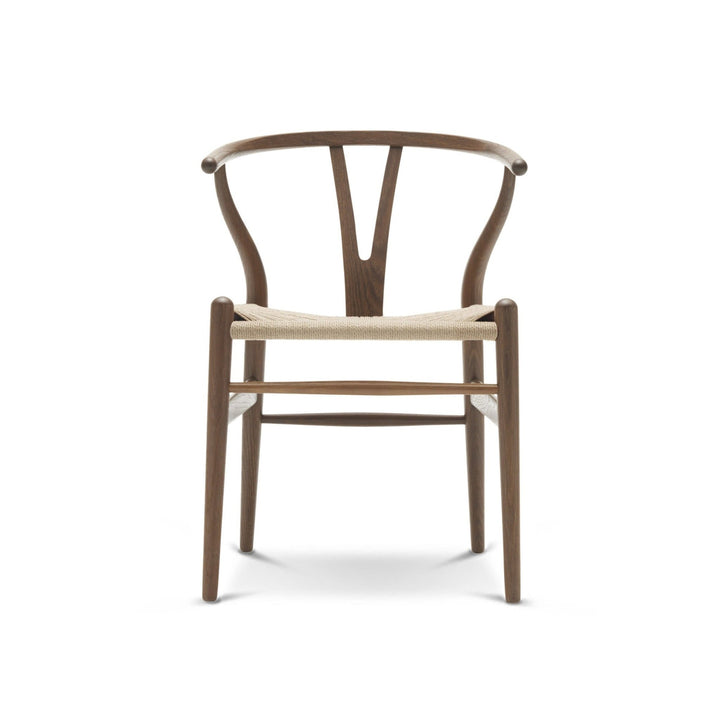 Wishbone Curved Paper Cord and Wood Chair