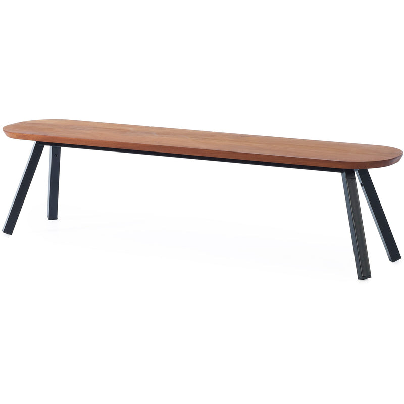 You And Me Bench - Indoor/Outdoor - RS Barcelona - Stools + Benches + Ottomans - 50 Stool - Black - HORNE